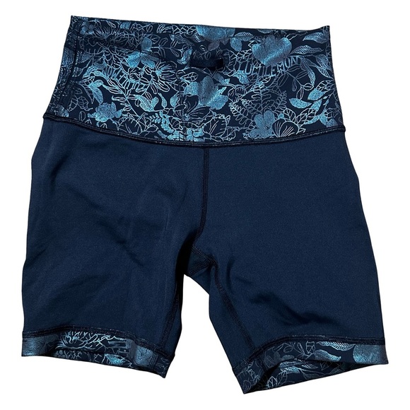 Lululemon Wunder Train High-Rise Shorts 6” Foil Logo Black Size Small - Picture 4 of 5